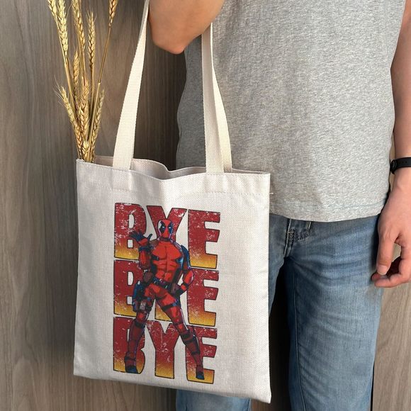 Movie Gift, Funny Dancing Man Bye Bye Bye Tote Bag, Comics Book :') - Picture 5 of 6